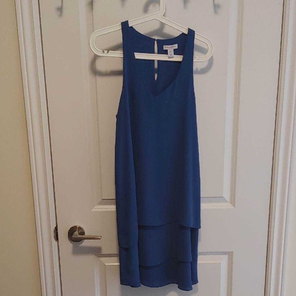 Carolina Belle Blue Layered Sleeveless Dress US S